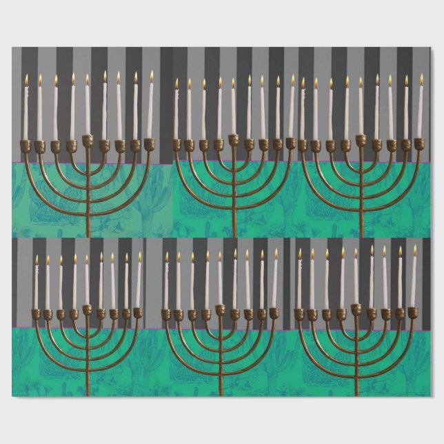 Emballage cadeau de Hanouka (Plat)