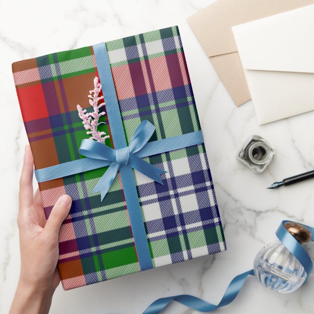 Emballage cadeau de Noël à carreaux classique – Va (Cadeaux)