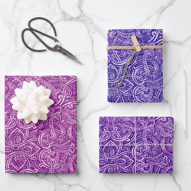 Emballage cadeau décoratif avec dessins au trait (Recto)