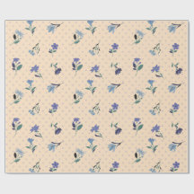 Emballage Cadeau Fleurs Pastel Peachify