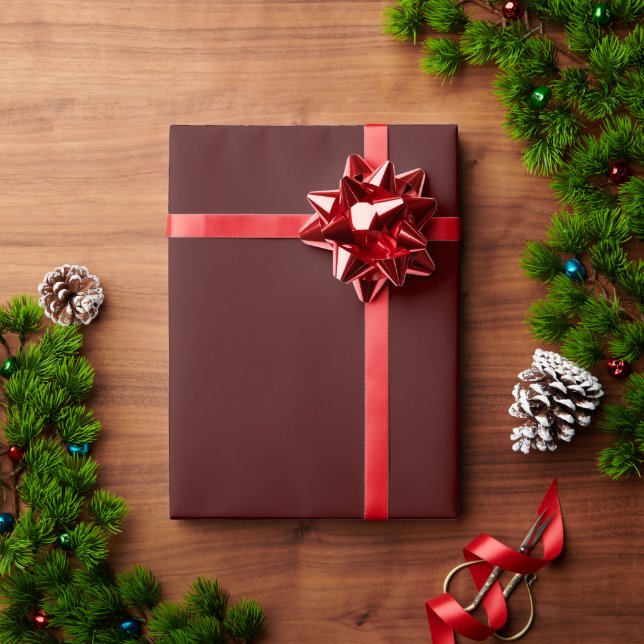 Emballage Cadeau Marron Brûlé Élégant pour Occasio (Cadeau de vacances)