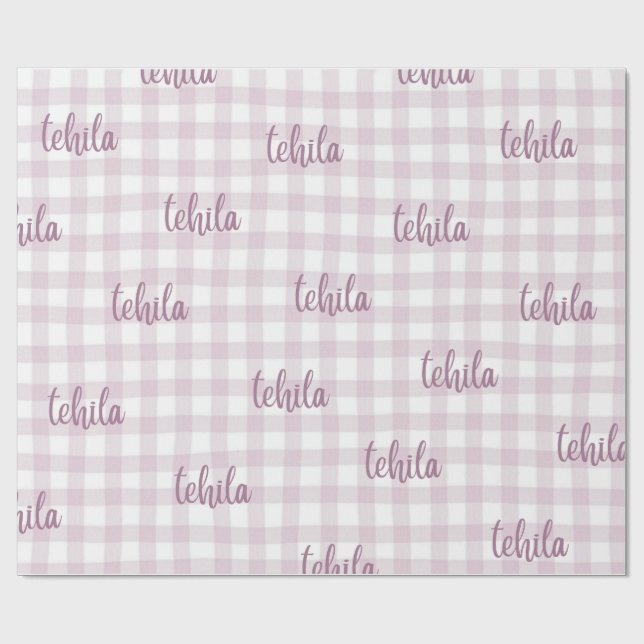 emballage cadeau nom personnalisé (Plat)