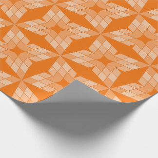 Emballage cadeau - Pétales de diamant sur orange