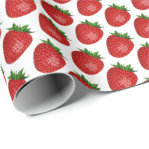 Emballage Cadeau Thème Fraise Design Fruit