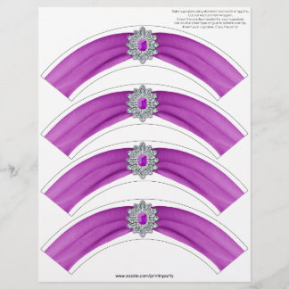 Emballage de Glitz et Glam Cupcake - Cerise