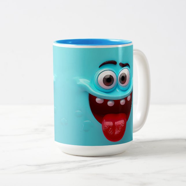 Emballage de mug 3D, drôle, risible Graphique d'em (Devant droit)