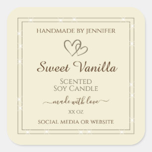 Emballage de produits de crème Étiquette Parties s