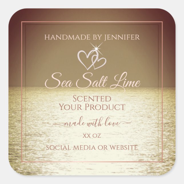 Emballage de produits modernes Étiquette Océan Bro (Devant)