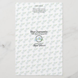 Emballage de savon Chamomile   Papier lin