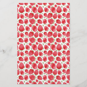 Emballage de savon Motif de fraises Papier lin