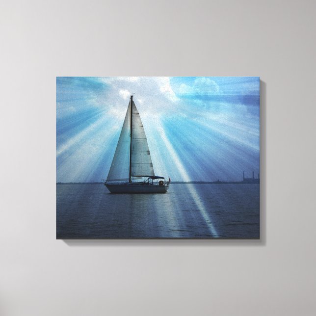 Emballage de toile de bateau à voile (Recto)