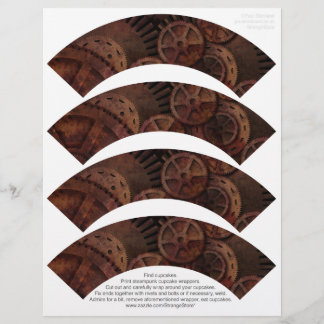 Emballages de cupcakes Steampunk sur