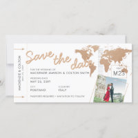 Embarquement Pass Enregistrer la date Photo World 