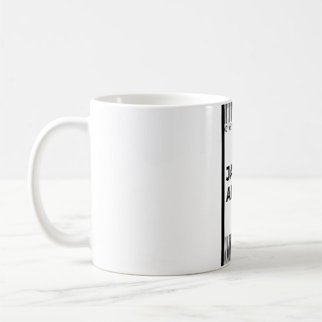 Embarquement Pass Jamaïque Mug (Gauche)