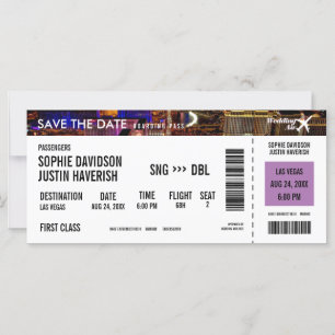 Embarquement Pass Vintage Las Vegas Enregistrer la