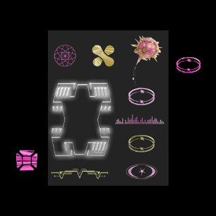 Embellissements Futuristes pour le bloc-notes