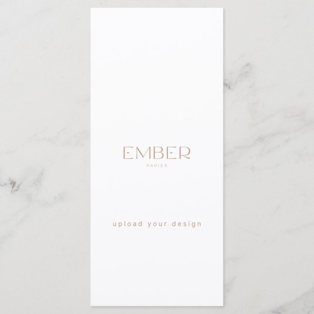 Ember Papier 4x9 Menu Personnalisé Téléchargez vot (Devant)
