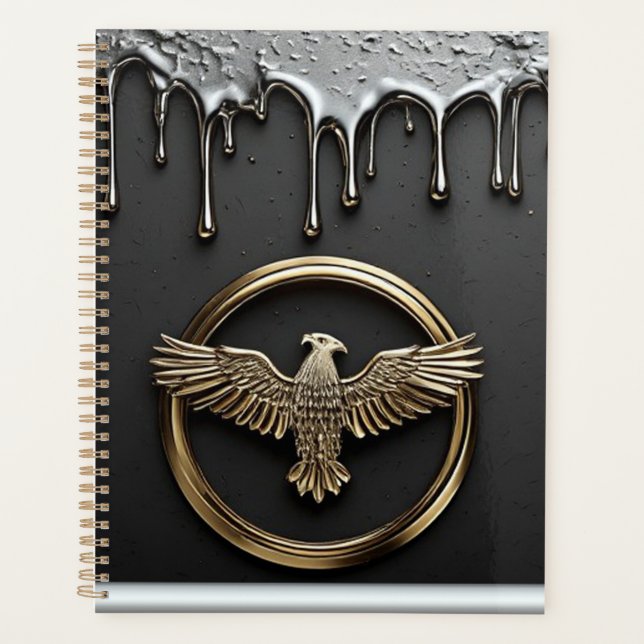 Emblème d'aigle doré aux ailes déployées (Devant)