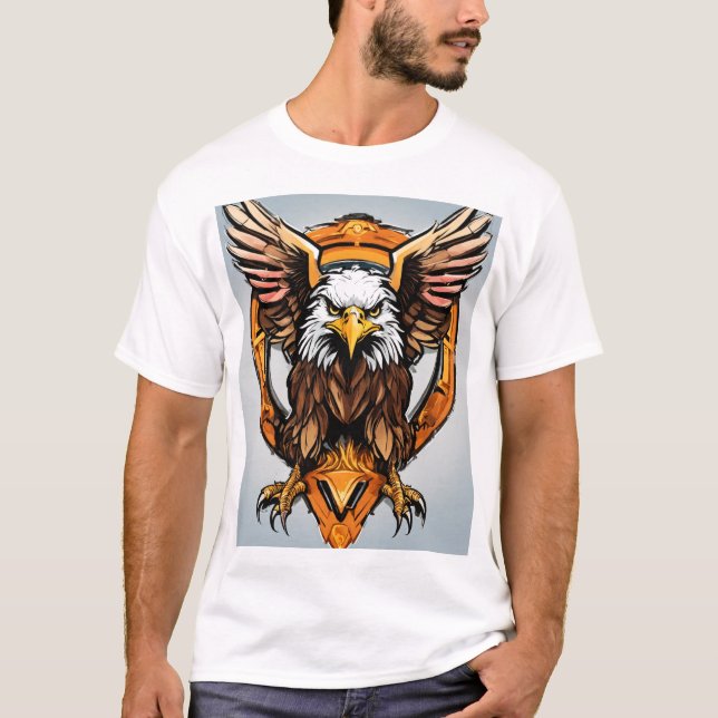 Emblème d'aigle en cristal dynamique T-shirt - Spi (Devant)