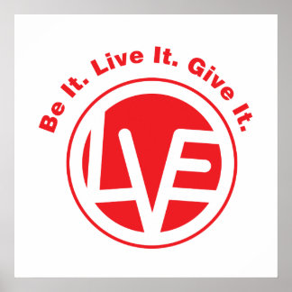 Emblème d'amour Poster de valeur 24" x 24"