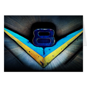 Emblème de capot de V8 Hotrod