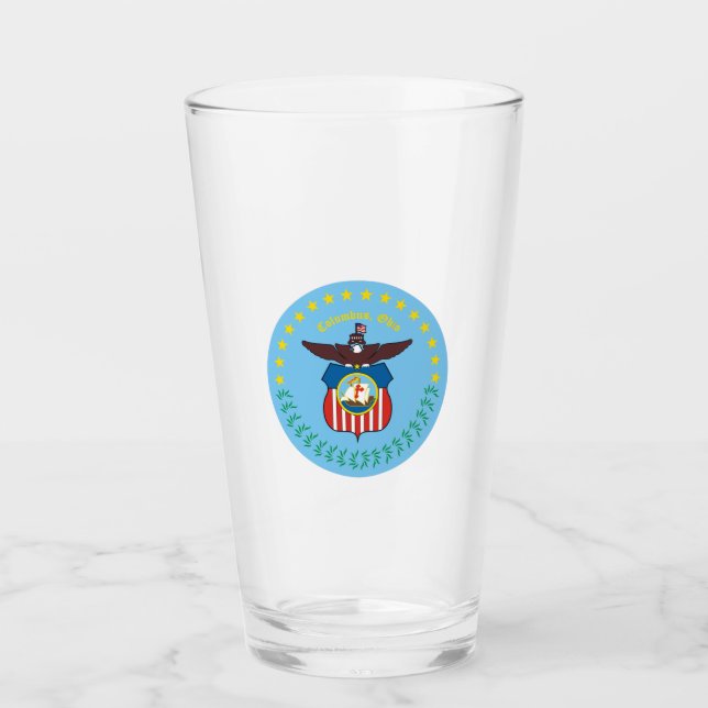Emblème de Columbus, verre de l'Ohio (Devant)
