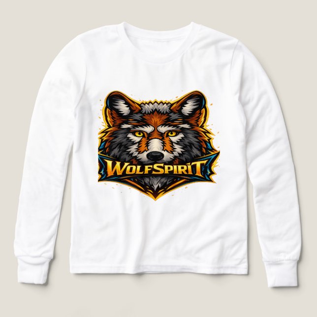 Emblème de Loup Moderne Féroce (Motif recto)