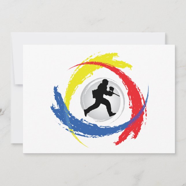 Emblème de paintball Tricolor (Devant)