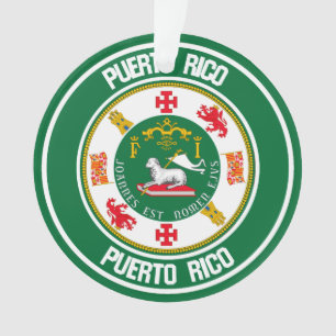 Emblème de ronde Porto Rico
