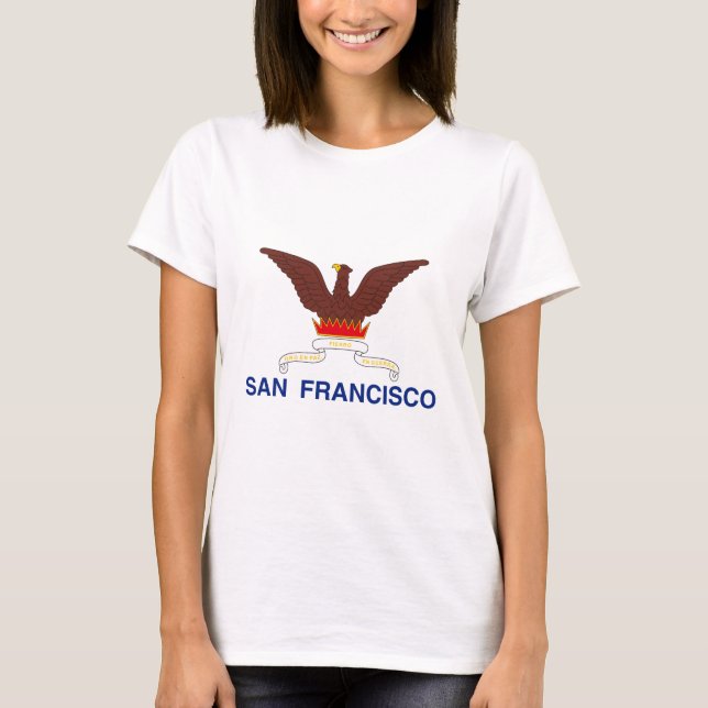 Emblème de San Francisco, Californie T-Shirt (Devant)