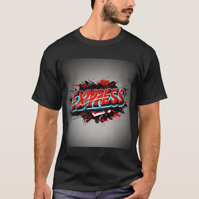 Emblème expressif : T-shirt Homme avec logo Expres (Devant)