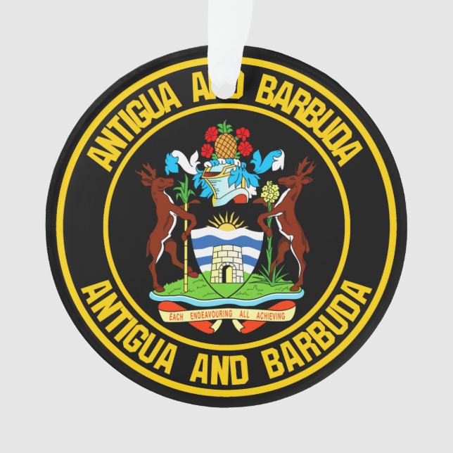 Emblème rond Antigua-et-Barbuda (devant)