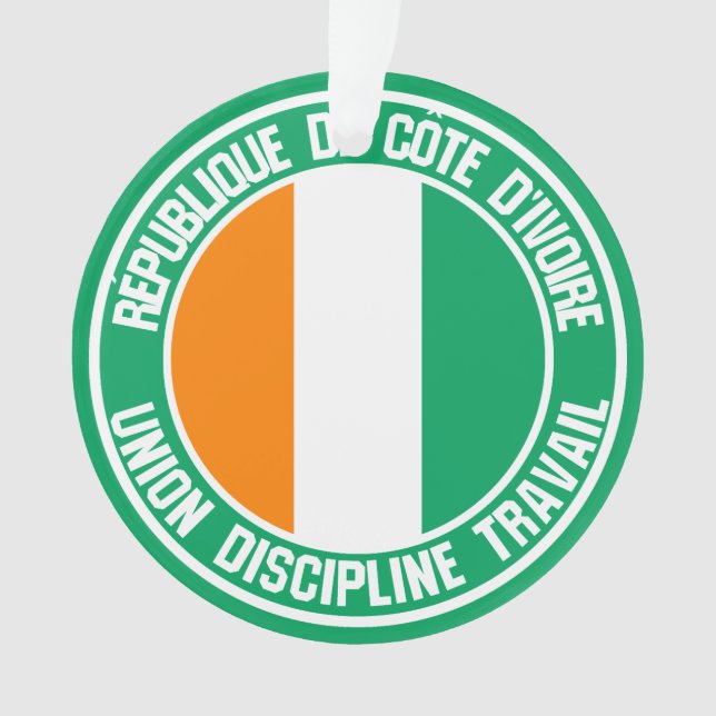 Emblème rond de Côte d'Ivoire (devant)