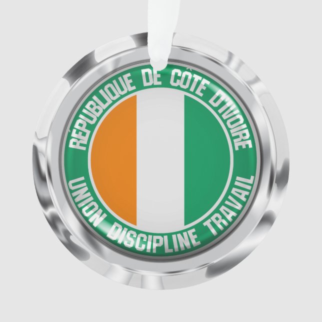 Emblème rond de Côte d'Ivoire (devant)