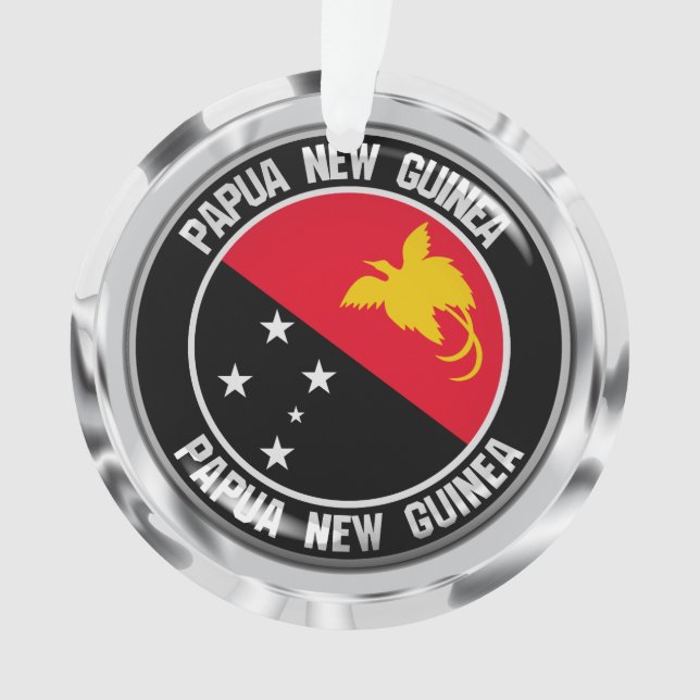 Emblème rond de la Papouasie-Nouvelle-Guinée (devant)