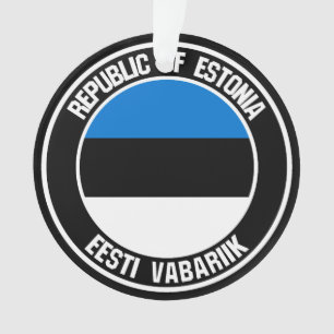 Emblème rond de l'Estonie