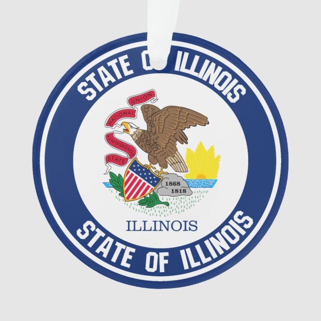 Emblème rond de l'Illinois (devant)