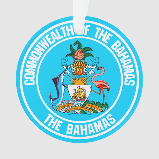 Emblème rond des Bahamas (devant)