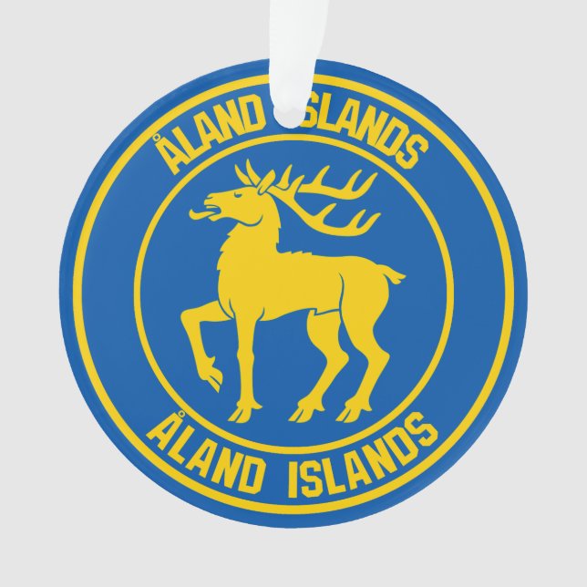 Emblème rond des îles Åland (devant)