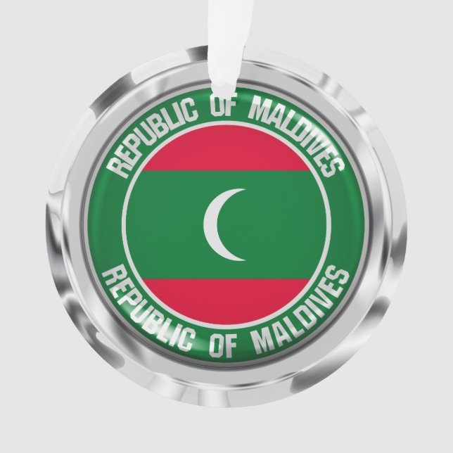 Emblème rond des Maldives (devant)