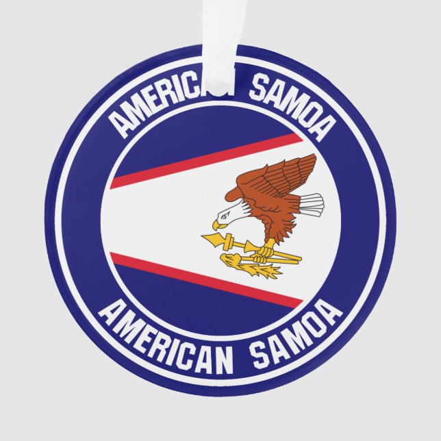 Emblème rond des Samoa américaines (devant)