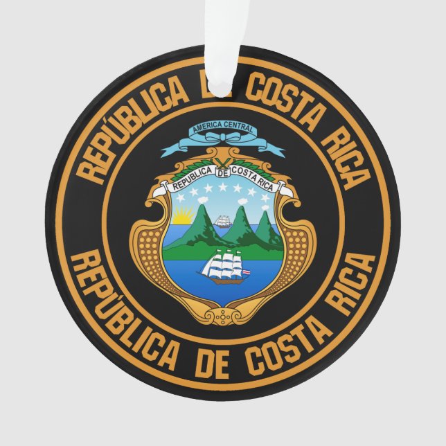 Emblème rond du Costa Rica (devant)