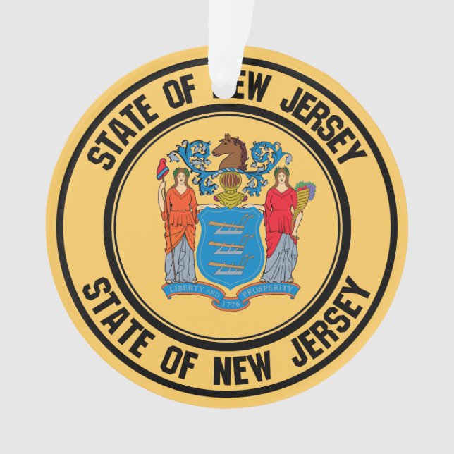 Emblème rond du New Jersey (devant)