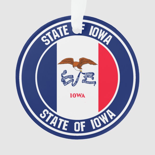 Emblème rond Iowa (devant)