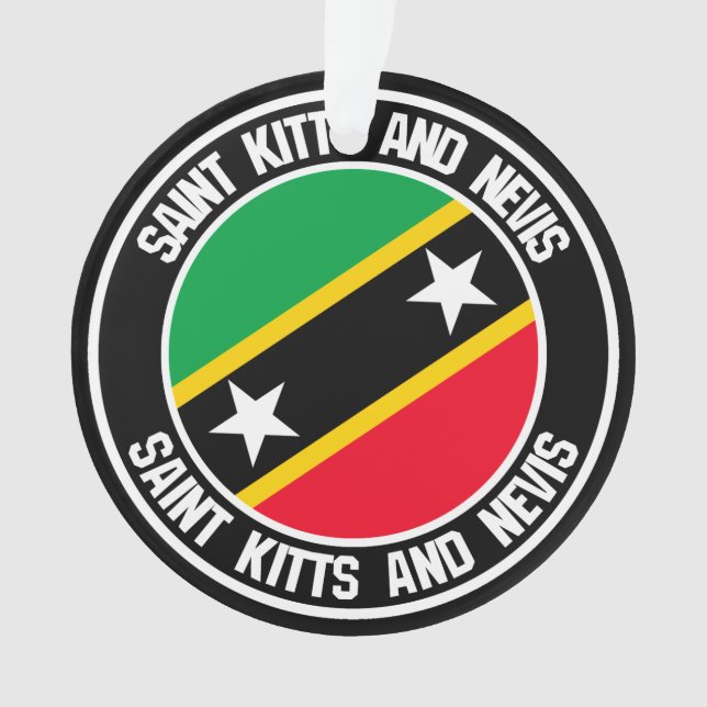 Emblème rond Saint-Kitts-et-Nevis (devant)