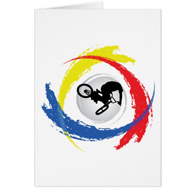 Emblème tricolore de BMX (Devant)
