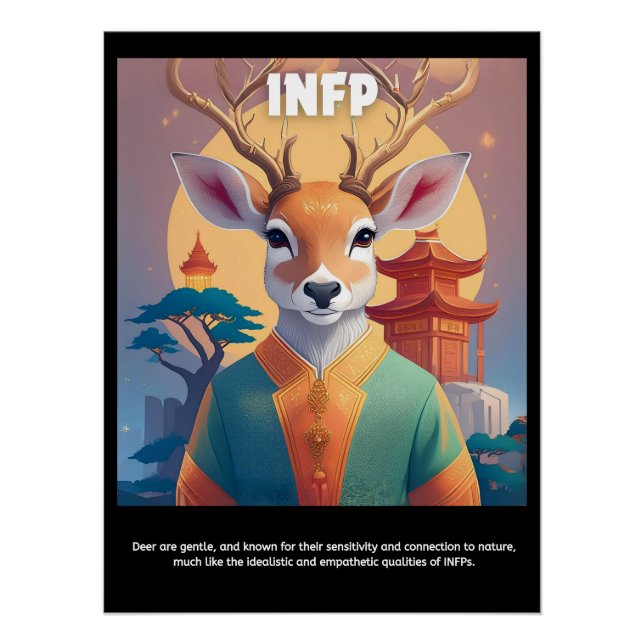 Embody Your Inner Deer : INFP Poster (Devant)