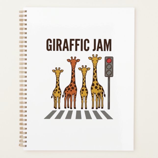 Embouteillage giraffic Drôle de girafe traversant  (Devant)