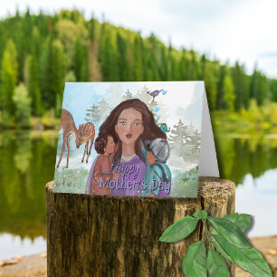 Embrace Mother Nature - Carte de fête des mères pl
