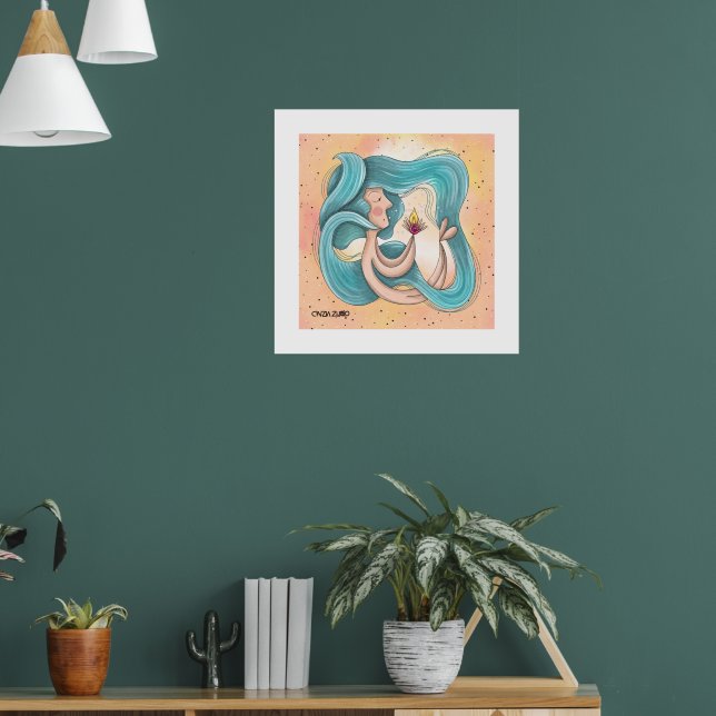 Embrace of Light - Affiche d'illustration original (Salon 1)